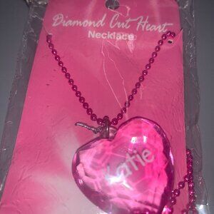 Diamond Cut Heart Katie Pendant Necklace